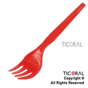 TENEDOR CLASSIC PLAST ROJO HS4938 x 20